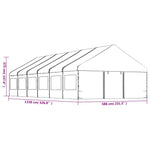 Gazebo with Roof White 13.38x5.88x3.75 m Polyethylene 3155498