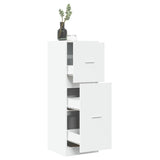 Apothecary Cabinet White 40x41x118 cm Engineered Wood 855196