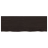 Table Top Dark Brown 120x40x cm Treated Solid Wood Oak 3156435