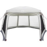 Pool Tent with Removable Fly & Mesh Walls Grey 618x532 cm 4100630