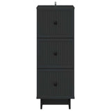 Drawer Cabinet Black 33 x 34.5 x 90 cm Engineered Wood 893926