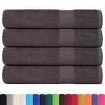 Towels 4 pcs Anthracite 100x200 cm 360 gsm 100% Cotton 136698