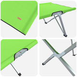 Folding Camping Bed Folding 2 pcs Dark green 62 x 194 x 42 cm 42003126