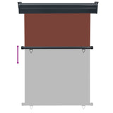 Balcony Side Awning 125x250 cm Brown 48423