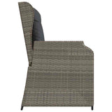 Garden Bench Grey Poly Rattan 3394451