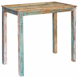 Bar Table 110 x 55 x 100 cm Solid Reclaimed Wood Multicolour 373981