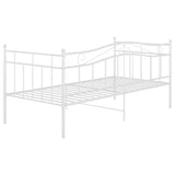 Sofa Bed Frame without Mattress White Metal 90x200 cm 324780