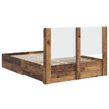 Bed Frame with Storage and Headboard Old wood Engineered Wood 3414139
