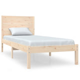 Bed Frame without Mattress 75x190 cm Small Single Solid Wood 3104113