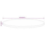 Table Top 90x2.5 cm Round Solid Wood Mango 370080