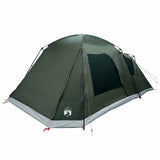 Cabin Tent with Roof Army green 12-Person Polyester and Steel 42028574
