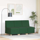 Modular Sofa Unit Armless 3 pcs Jungle Green 55 x 74 x 82 cm 3399824