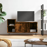 TV Cabinet Smoked Oak 100x35x55 cm Engineered Wood 831321