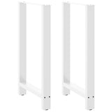 Bar Table Legs White 2 pcs 60x cm Steel 4013345