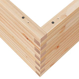 Garden Planter 100x100x46 cm Solid Wood Pine 3282429