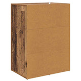 Sideboards with Drawer Corona 2 pcs Old Wood 59 x 39 x 80 cm 3402806