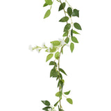 Flower Garlands 6 pcs White 200 cm 359071