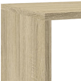 Room Divider Bookcase 4-Tier Sonoma Oak 143.5x29x143.5 cm Engineered Wood 857996