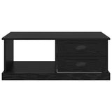 Coffee Table Black Oak 90 x 50 x 35 cm Engineered Wood 881363