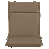 Low Back Chair Cushion GEMERT 6 pcs 100% Polyester Taupe 946449