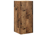 Bathroom Furniture Set 5 pcs Old Wood Engineered Wood and Glass 3407277