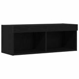 TV Cabinet Set 2 pcs Black oak 80 x 30 x 30 cm Engineered Wood 862205