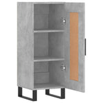 ZNTS Sideboard Concrete Grey 34.5x34x90 cm Engineered Wood 830472
