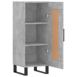 ZNTS Sideboard Concrete Grey 34.5x34x90 cm Engineered Wood 830472