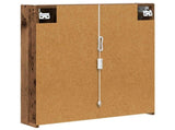 Bathroom Mirror Cabinet Old Wood 63.5 x 15.5 x 70 cm 889245