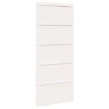 Barn Door White 100 x 2.5 x 208 cm Solid Pine Wood 870405
