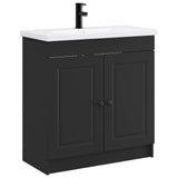 Bathroom Furniture Set Black 56 x 37.5 x 81 cm Engineered Wood 3404125