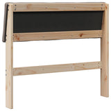 Upholstered Headboard Taupe 100 cm Solid Pine Wood 879137