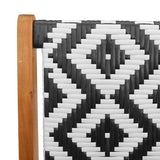 Garden Furniture Black and White 122 x 78 x 73 cm 367822