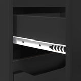 Bathroom Cabinet Black 30.5 x 30 x 101 cm Engineered Wood 888738