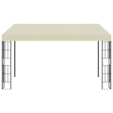 Wall-mounted Gazebo 3x4 m Cream Fabric 47988