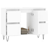 Bathroom Cabinet White 80x33x60 cm Engineered Wood 831652