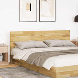 Headboard 200 cm Solid Wood Oak 851983