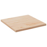 Table Top 60x60x2.5 cm Solid Wood Pine Square 824380