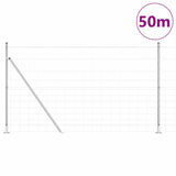 Welded Wire Fence with Concrete Base 50 x 1.4 m 3351542