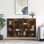 Wall Mounted Cabinets 2 pcs Smoked Oak Engineered Wood 3197950