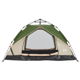 Camping Tent Dome 3-Person Green Quick Release 4004193