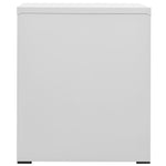 ZNTS Filing Cabinet Light Grey 46x62x72.5 cm Steel 336271