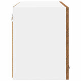 Hanging Cabinet 2 pcs Old Wood and White 60 x 31 x 40 cm 884175