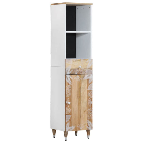 ZNTS Bathroom Cabinet 38x33.5x160 cm Solid Wood Mango 4018686