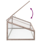 Greenhouse Grey 110x56x39 cm Fir Wood 362647