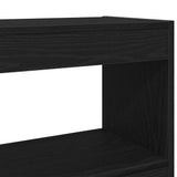 Bookcase Black Oak 100 x 30 x 72 cm Engineered Wood 862723