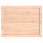 ZNTS Wall Shelf 80x60x cm Untreated Solid Wood Oak 363553
