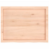 ZNTS Wall Shelf 80x60x cm Untreated Solid Wood Oak 363553