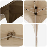Pop-up Party Tent 194 x 194 x 245 cm Taupe 42019817