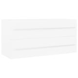 Sink Cabinet with Built-in Basin White Engineered Wood 3099068